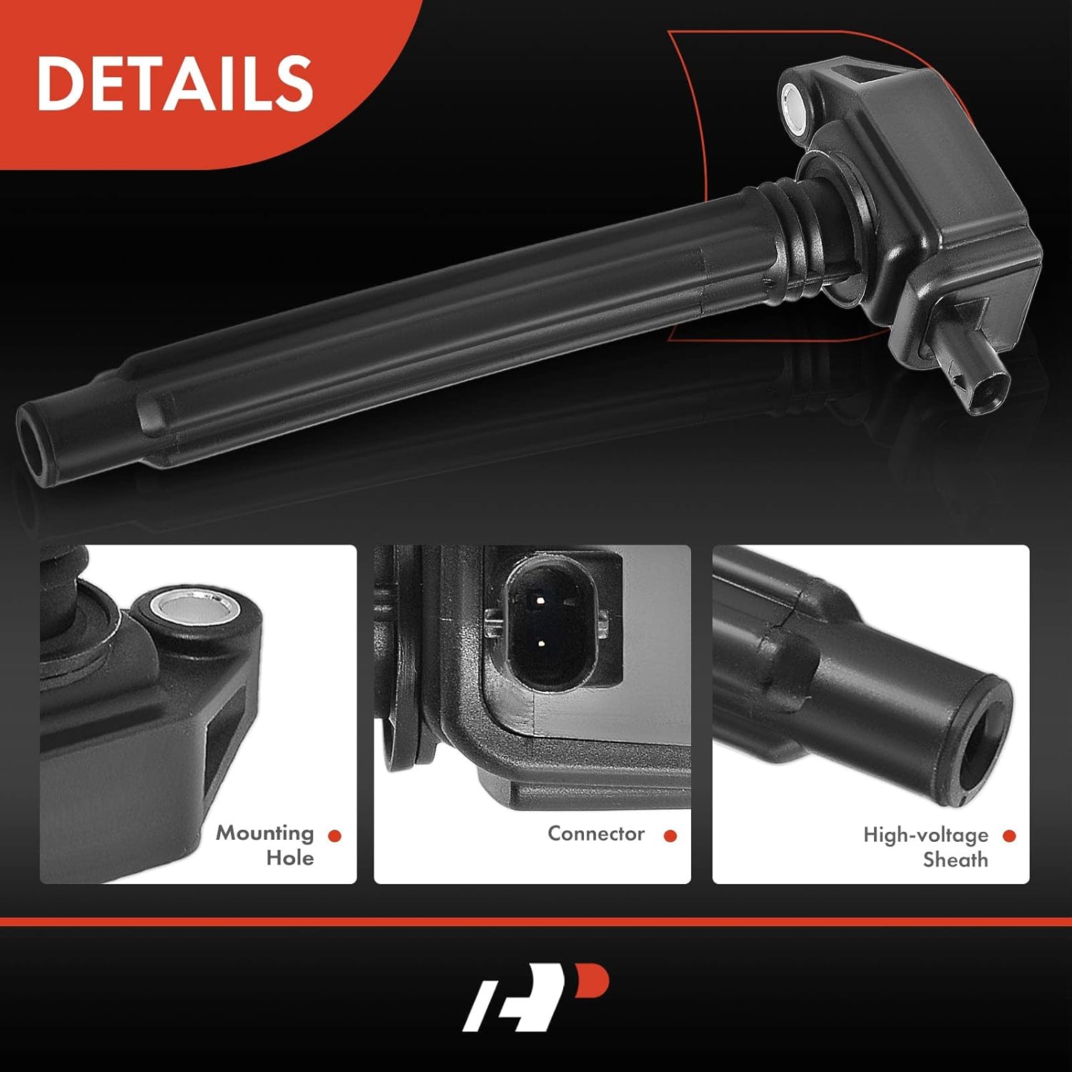 A-Premium 4PCS Ignition Coil Packs Compatible with Chrysler, Dodge, Fiat & Jeep Vehicles - L4 2.4L - 200 2015-2017, Dart 2013-2016, 500X 2016-2018, Cherokee 2014-2020, Compass 2018-2021