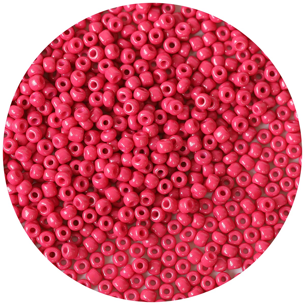 Perles de Rocaille 4mm Roses - 1200pcs pour Bijoux et Artisanat