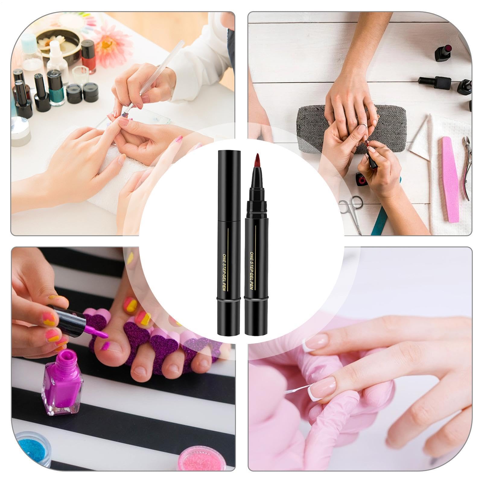 Smalti Penna, Asciugatura Rapida Unghie Smalto Penne, 5ml Smalto Semipermanente Ad Asciugatura Rapida Set Manicure Professionale Per Disegni Richiede Lampada UV