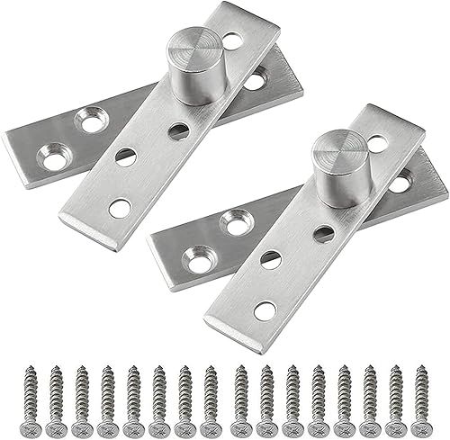 Bisagra giratoria de acero inoxidable de 270 grados, bisagras de ocultación de acero inoxidable, bisagras de pivote de puerta, eje hacia arriba, eje