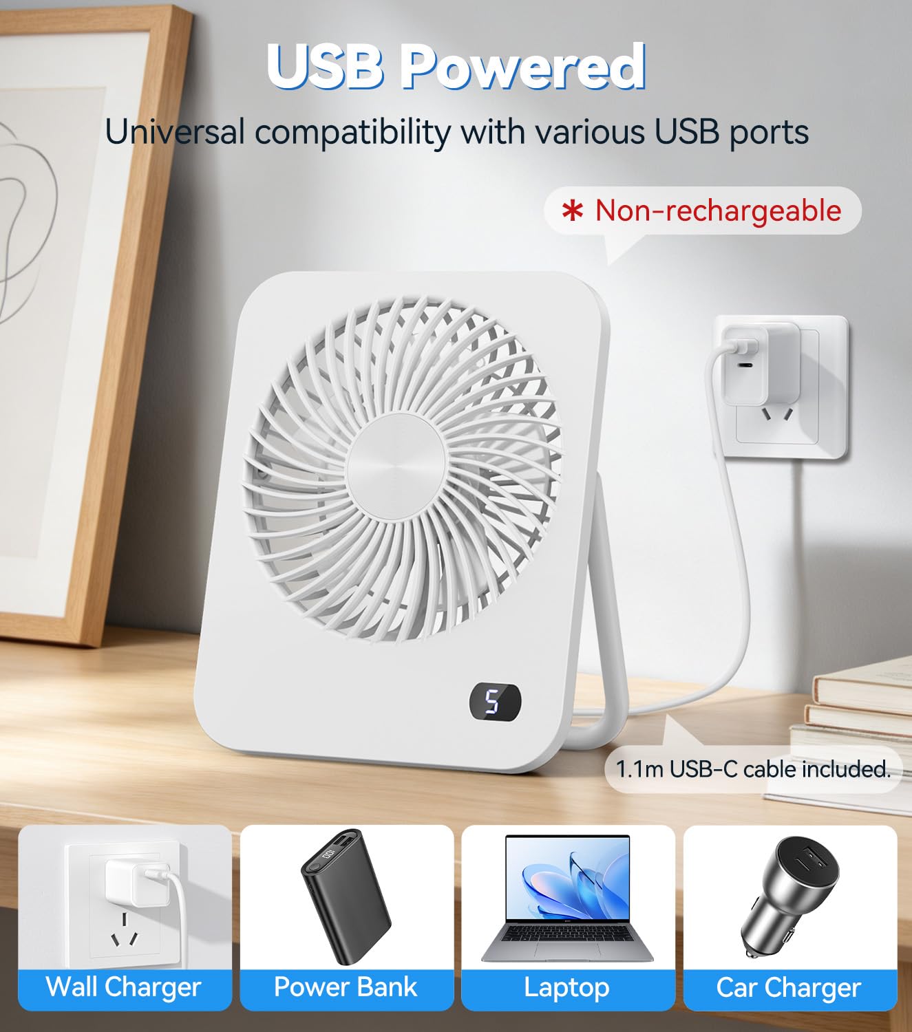 MXTIMWAN Mini Ventilateur de Table Silencieux Petit Portable Ventilo USB pour Chambre Bureau MXTIMWAN Mini Ventilateur de Table Silencieux Petit Portable Ventilo USB pour Chambre Bureau