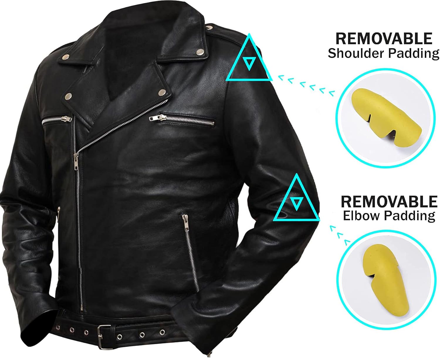 SpazeUp Men's Protective Racing Motorbike Armored Padded Motorcycle Racer Biker Vintage Racing Jacket