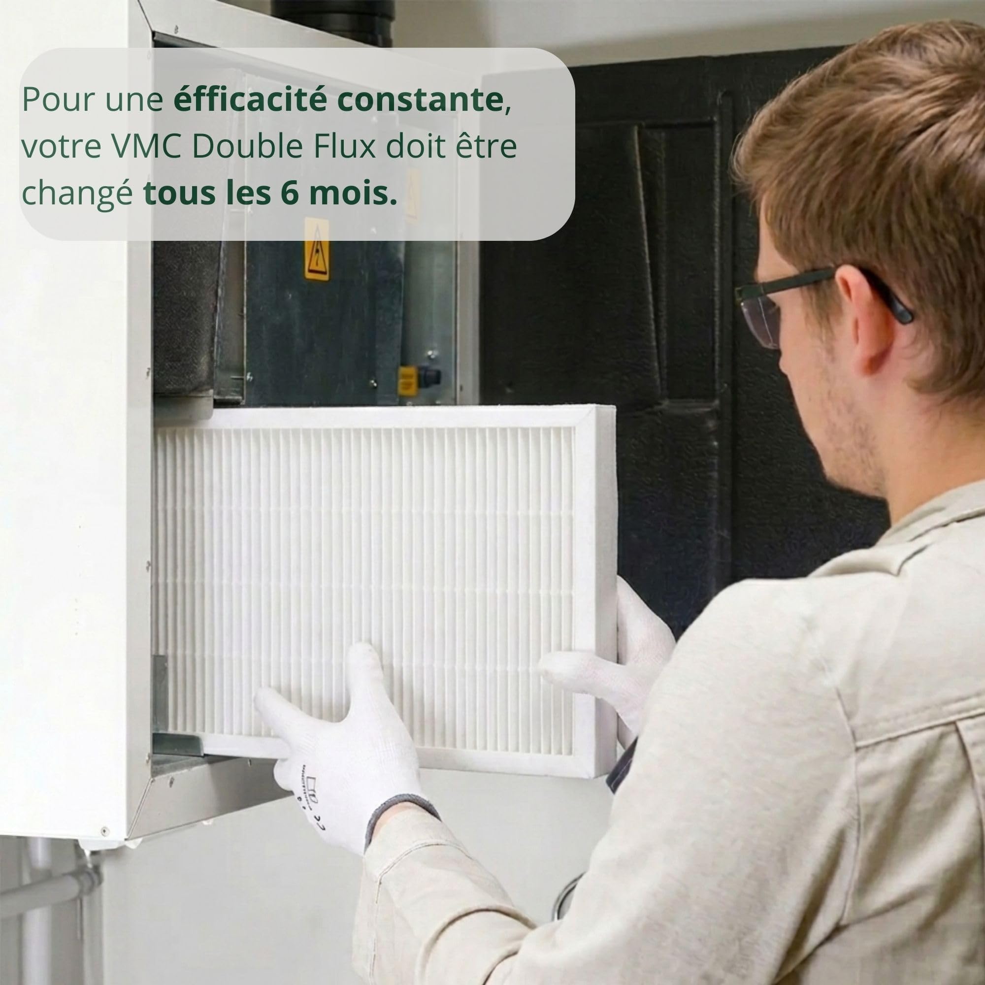Lot de 4 Filtres G4 – Compatibles Murprotec CTA Modèles 2, 3 et 4 – 252x153x22 mm – Filtration Double Flux - Livraison Offerte Entreprise Française