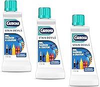 Carbona Stain Devils #3 Ink Marker Crayon Stain Remover | Pro Strength Multi-Fabric Cleaner Safe for Skin | 3 Pack 1.7oz