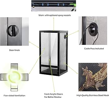 Amazon | REPTI ZOO 120ガロン 折りたたみ式爬虫類オープンフレッシュ Amazon | REPTI ZOO 120ガロン 折りたたみ式爬虫類オープンフレッシュ