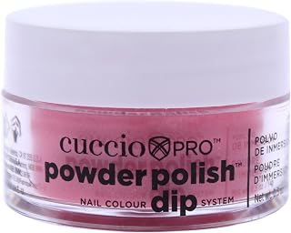 Cuccio Colour Powder Nail Polish - Lacquer For Manicure And Pedicure - Highly Pigmented Powder That Is Finely Milled - Durable Finish With A Flawless Rich Color - Rose W/ Rainbow Mica - 0.5 Oz