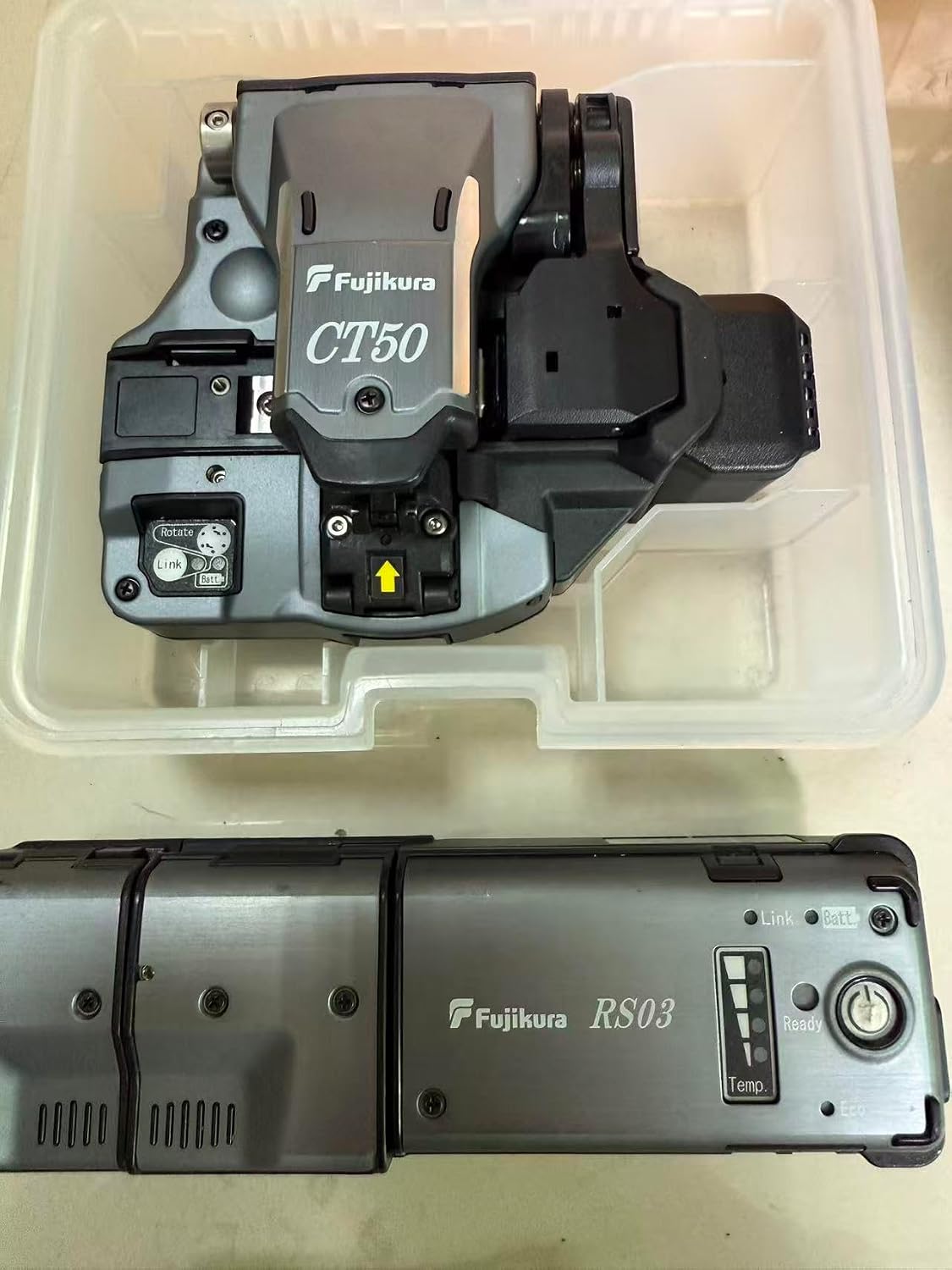 95% New Fujikura FSM-90R Ribbon Fusion Splice Mass Welding Splicer with RS03 Thermal Stripper Very Low Arc Count 368