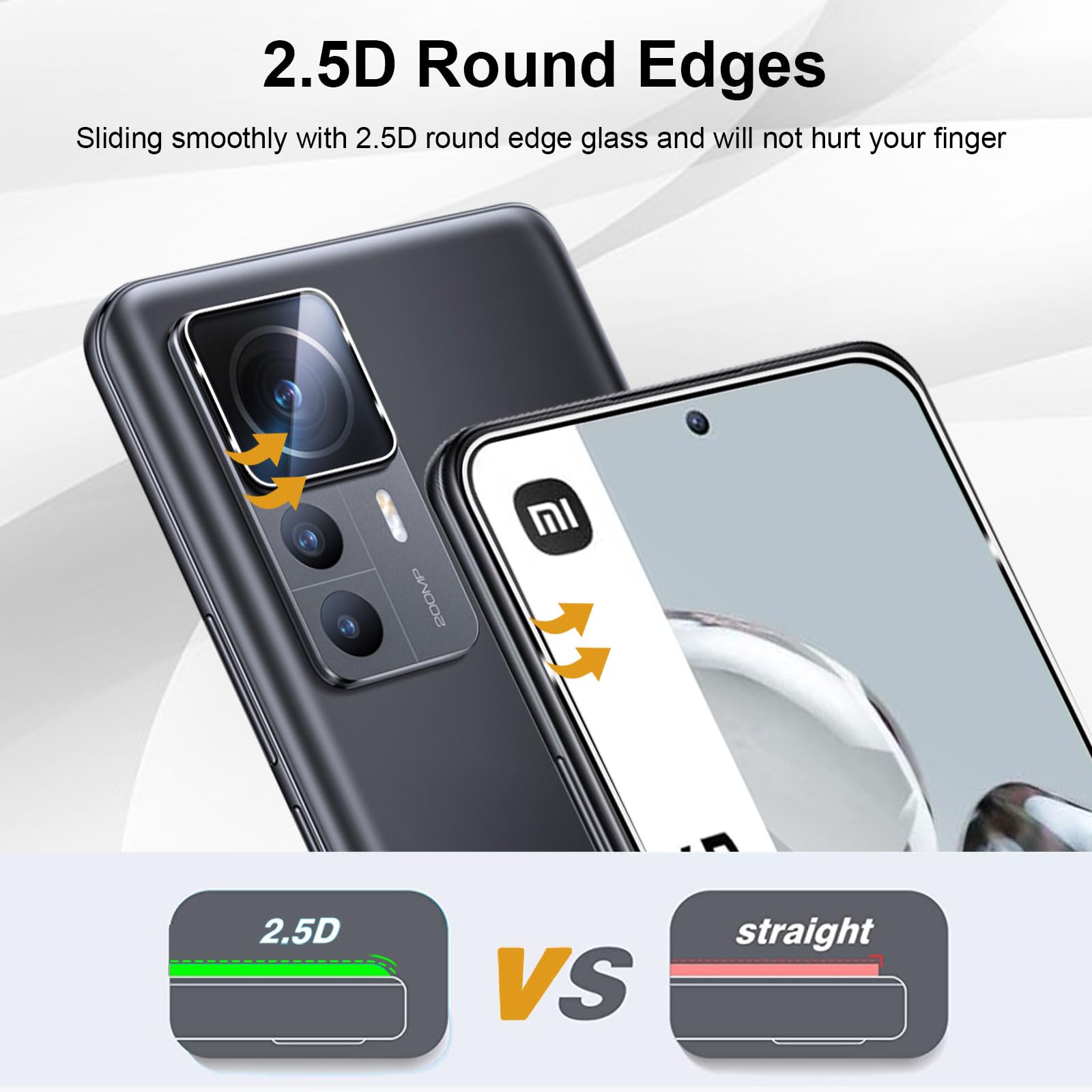 Vetro Temperato Per Xiaomi 12T/12T Pro - 3 Pezzi, Durezza 9H, 0.33mm, Antigraffio, Senza Bolle - Foto 12