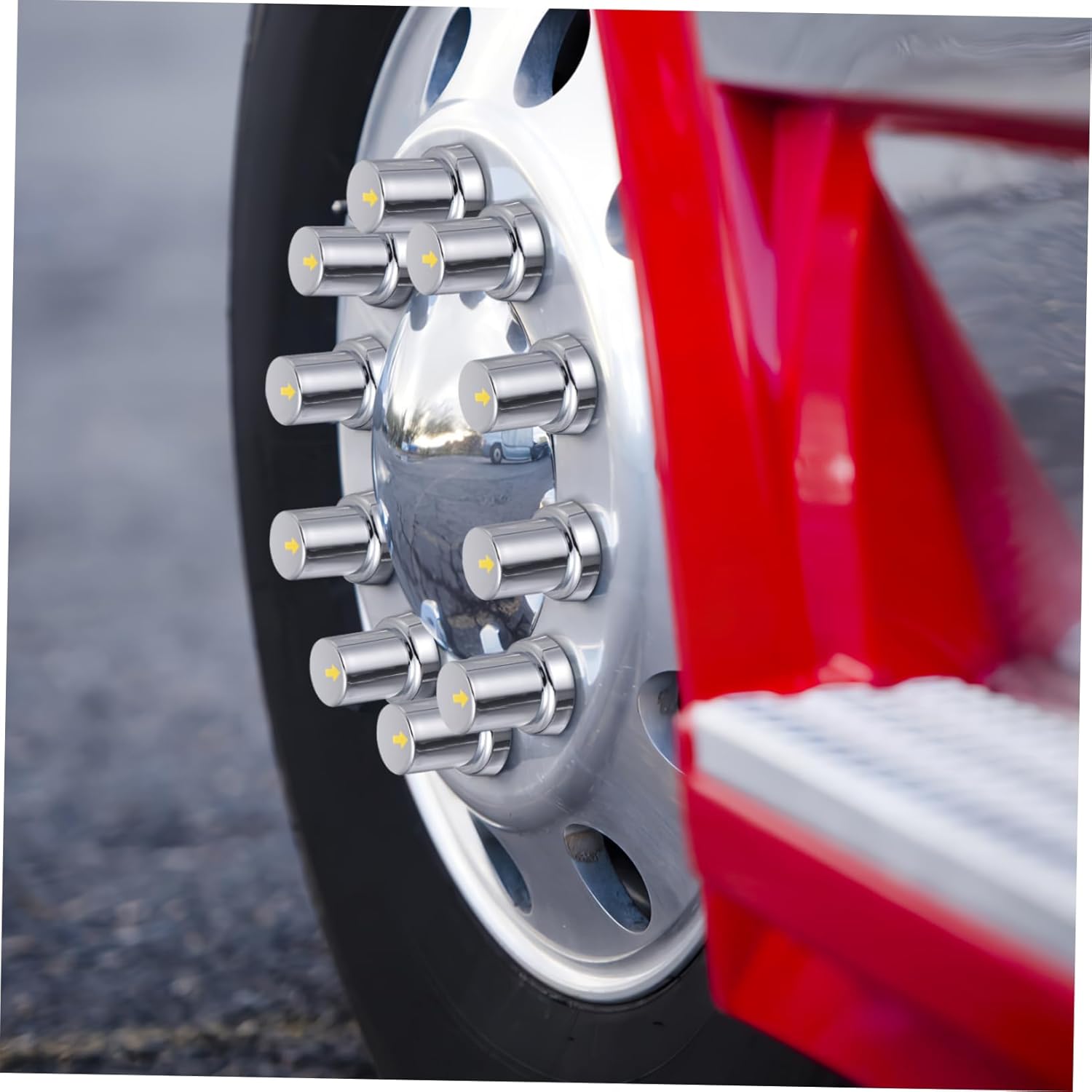 20pcs Wheel Lug Nut Covers for Trucks and Trailers Nut Protectors Easy Installation Safeguard Against and Damage