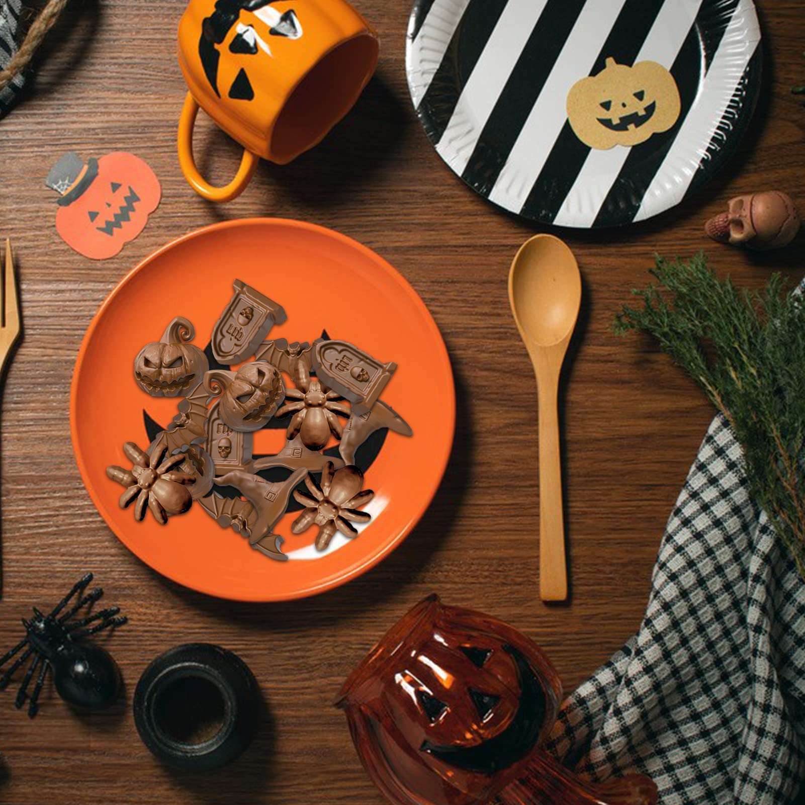 Moule Silicone Qualité Alimentaire Crâne 1 Pc 40 Cavité Moules À Chocolat En Silicone Pour Halloween Moule Chocolat Bonbons