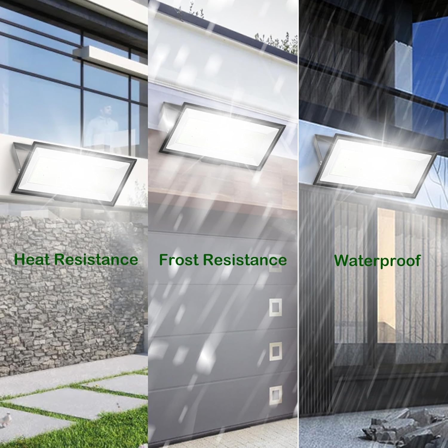 800W LED Flood Light Outdoor, 6000K 80000LM Daylight White Security Lights Outside Lamp, IP66 Waterproof Exterior Floodlights Lighting for Garden Yard Stadium Arena