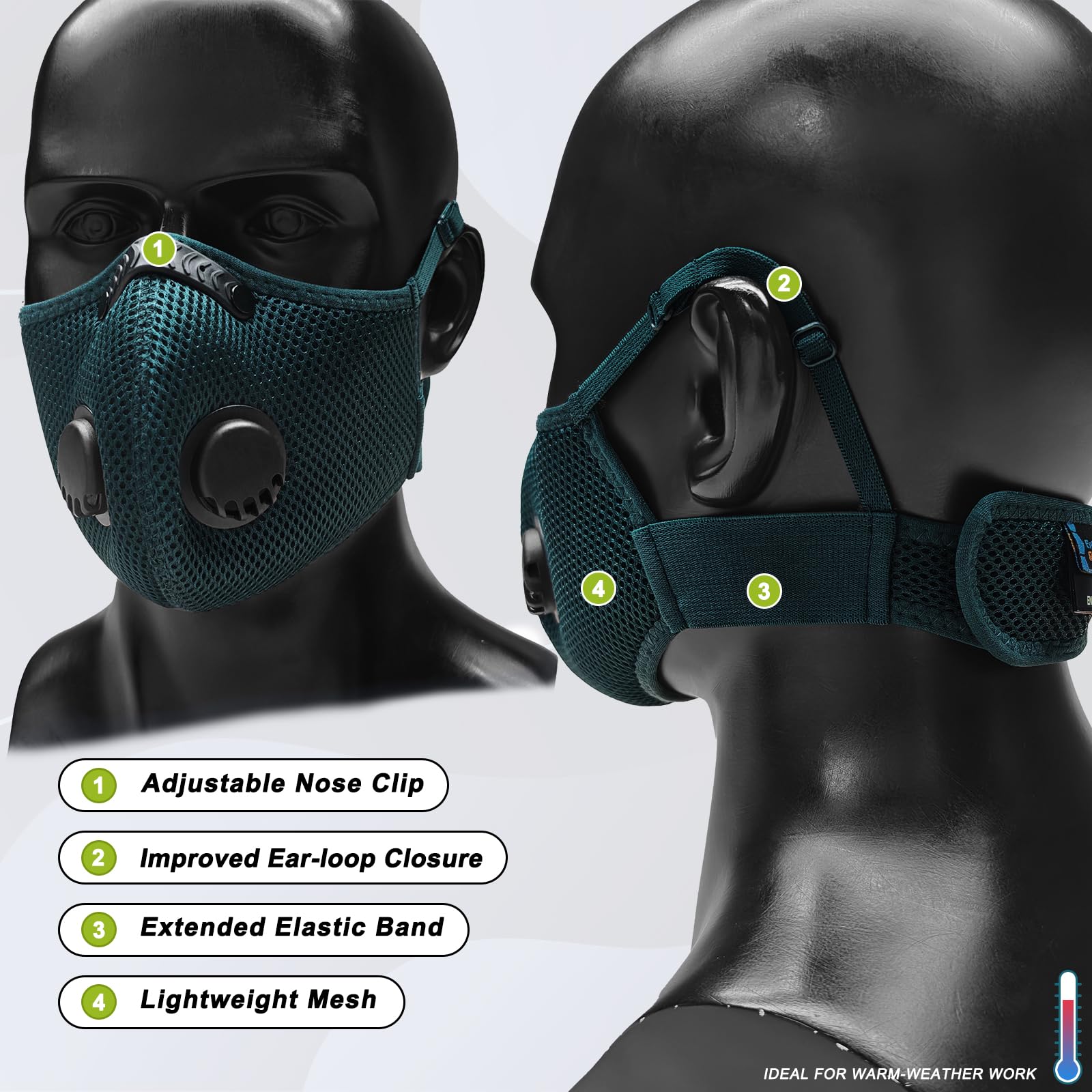 BASE CAMP M Plus Dust Mask - Woodworking & Safety -3