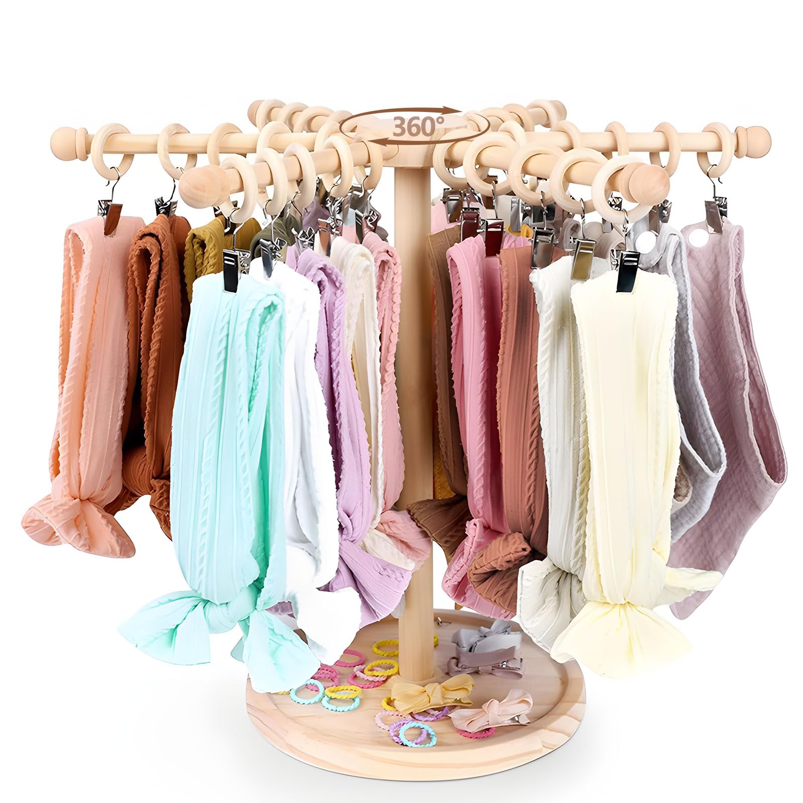 Joyseedi Girls Headband Holder Organizer, Headbands Display Stand, Hairband Storage Rack, Hair Hoop Organizer, Home Room Décor for Girls