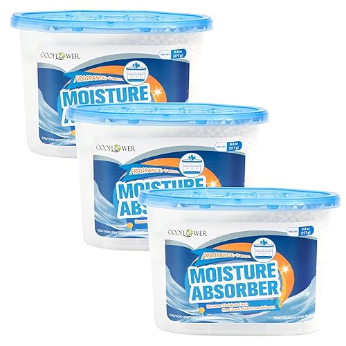3-Pack Moisture Absorber, 9.8 oz (277g), Traps Moisture & Humidity,