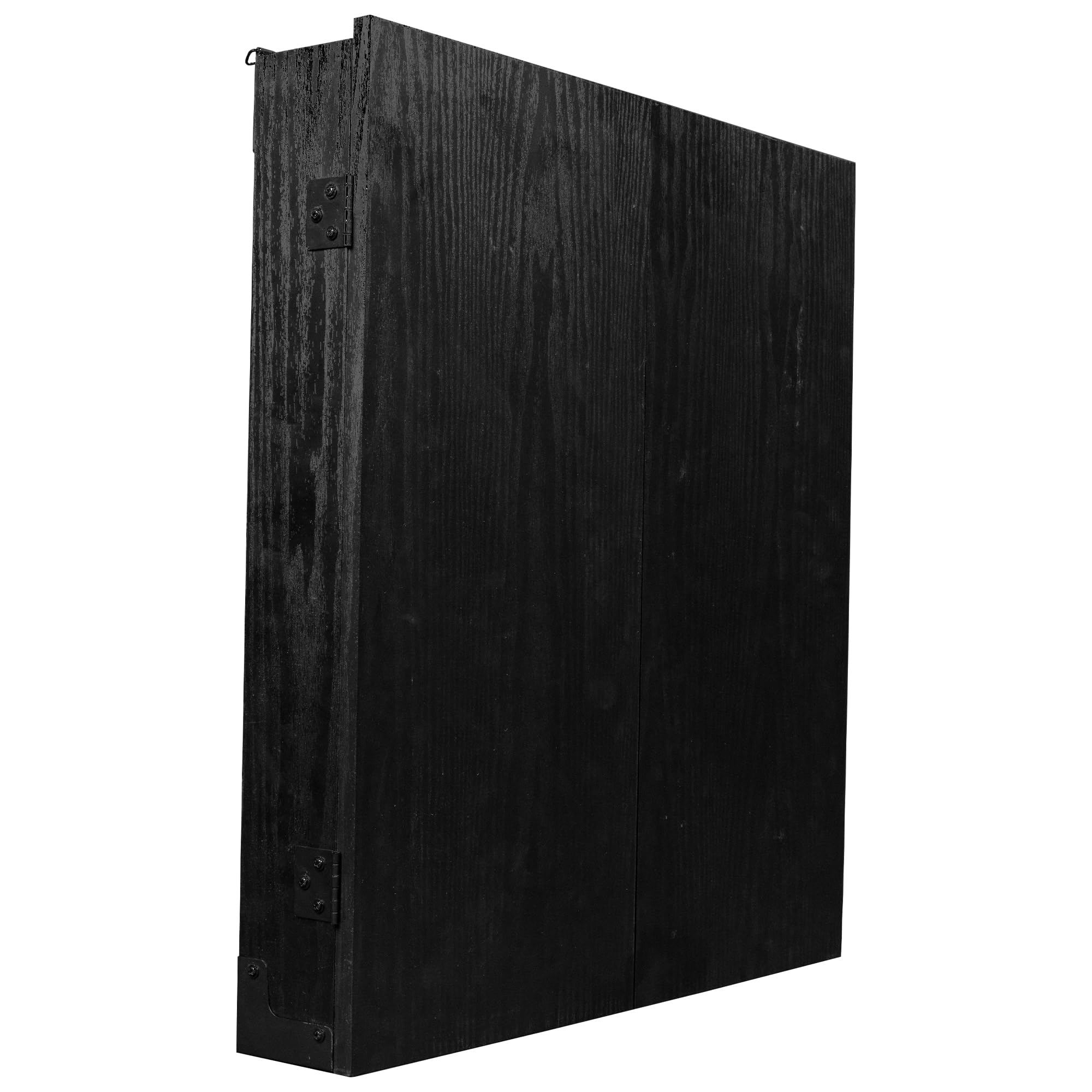 RUTHLESS Dart Board Cabinet | Professional Heavy Duty Square Black Dartboard Storage