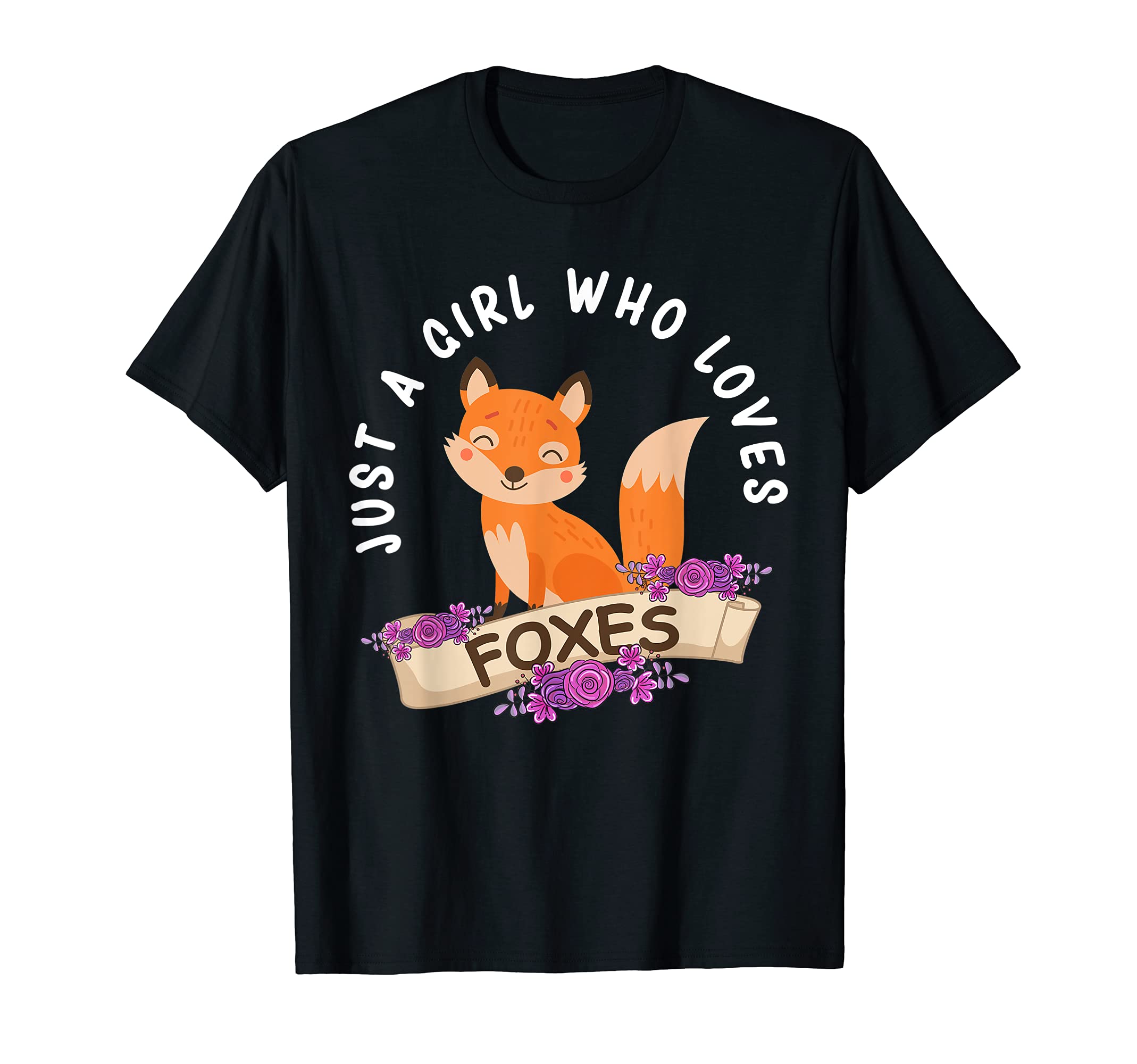 Just A Girl Who Loves Foxes Fox Girls Women T-ShirtOEKO-TEX STANDARD 100