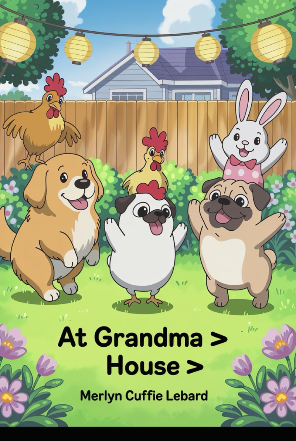 AT GRANDMA HOUSE: GRANDMA GAVE KEYBO THE GOLDEN RETRIEVER A BIRTHDAY PARTY