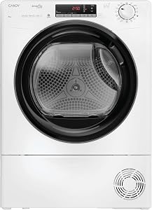 Candy Smart Pro Inverter CRO EH9N4TBE-S, Secadora 9KG, Bomba de Calor, Panel Smart Touch, WiFi, App hOn, 14 Ciclos, 3 Rápidos, Certificado Secado Lana, Snap & Dry, Inicio Diferido 24H, 63DB, Blanco          [Clase de eficiencia energética B]