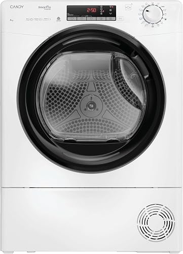 Candy Smart Pro Inverter CRO EH9N4TBE-S, Secadora 9KG, Bomba de Calor, Panel Smart Touch, WiFi, App hOn, 14 Ciclos, 3 Rápidos, Certificado Secado Lana, Snap & Dry, Inicio Diferido 24H, 63DB, Blanco          [Clase de eficiencia energética B]
