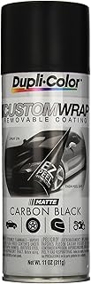 Dupli-Color ECWRC7947 Custom Wrap Matte Removable Automotive Paint – Carbon Black Spray Paint - 11 oz. Aerosol Can
