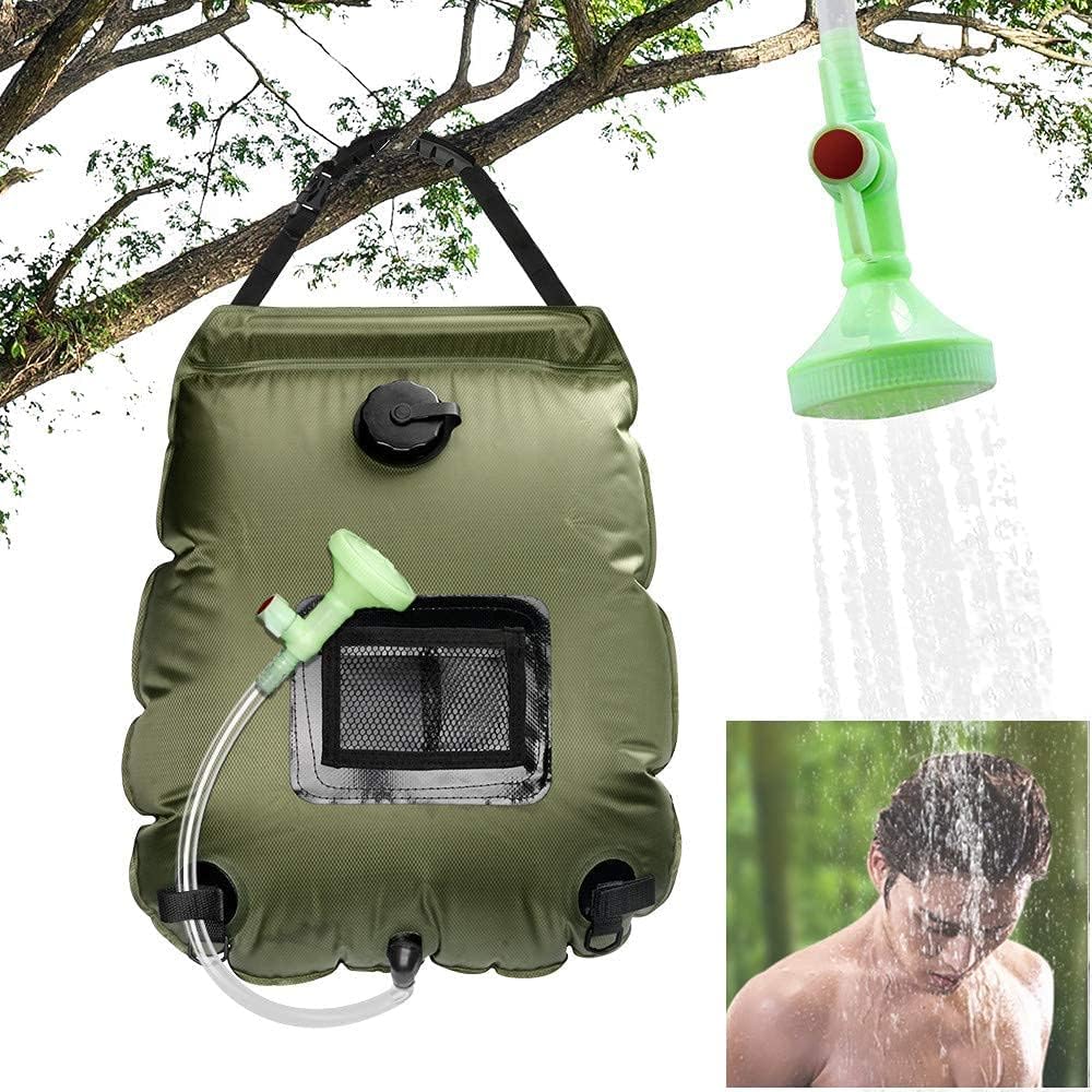 DKLIMA Solar Heated Camping Shower for Ben-z E class 2009-2018,with Upgraded Hose and Shower Head for Camping Hiking and Travelling.