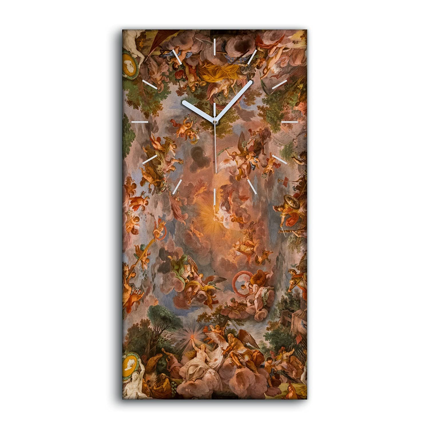Horloge sur Toile Salon Moderne - Créez une Ambiance Baroque Chaleureuse