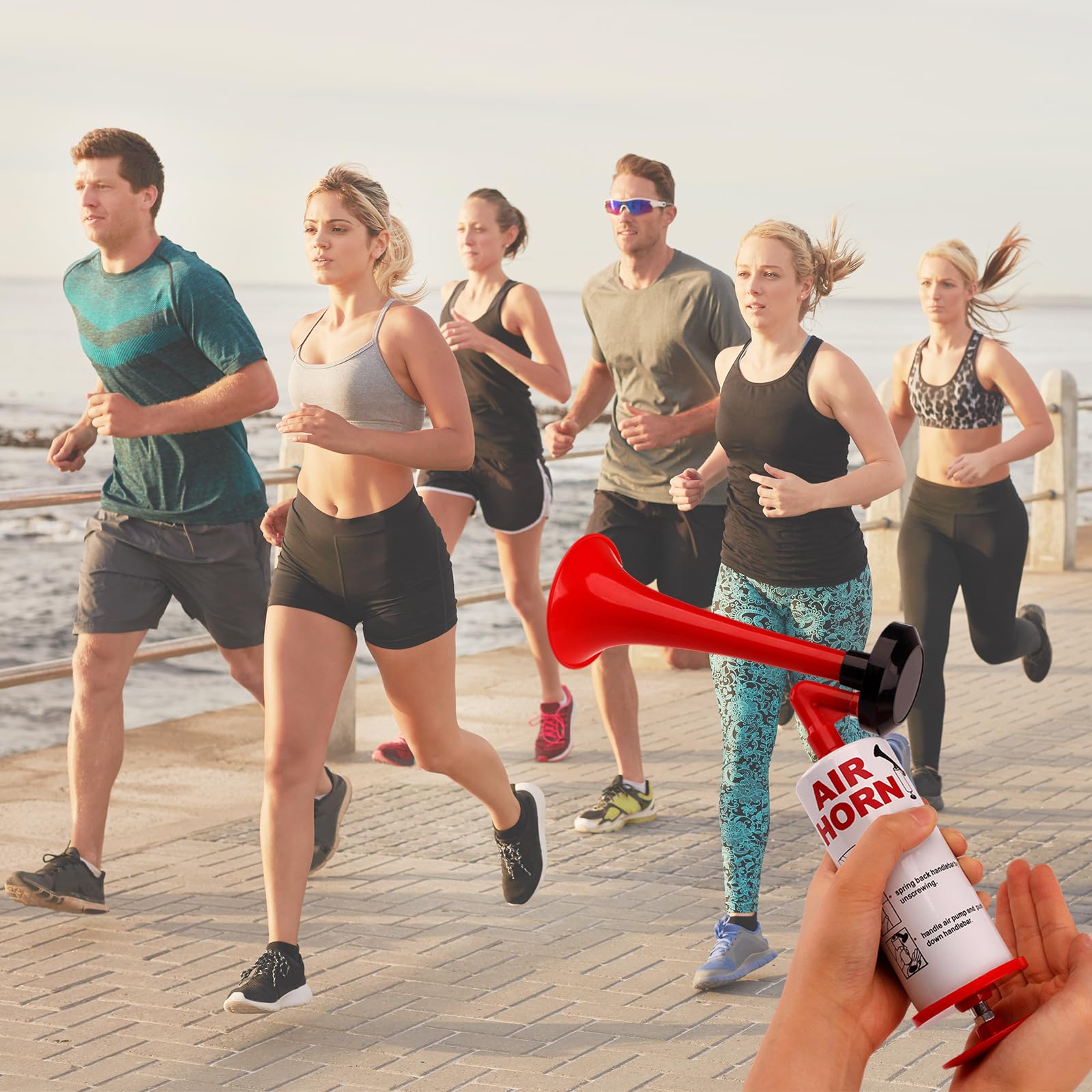 Erzekrim Air Horn - Tromba ad aria compressa portatile, per fischietto di avviamento, per fanfare