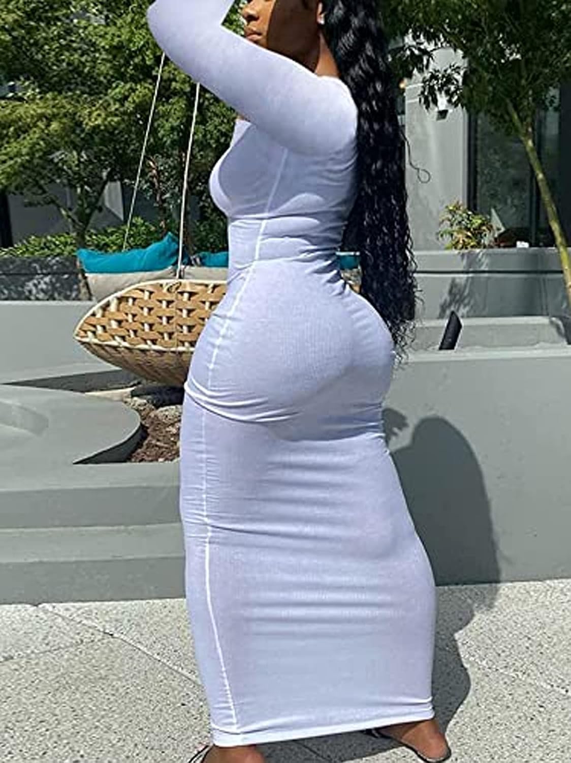 ECHOINE Women's Sexy Maxi Bodycon Dress 
