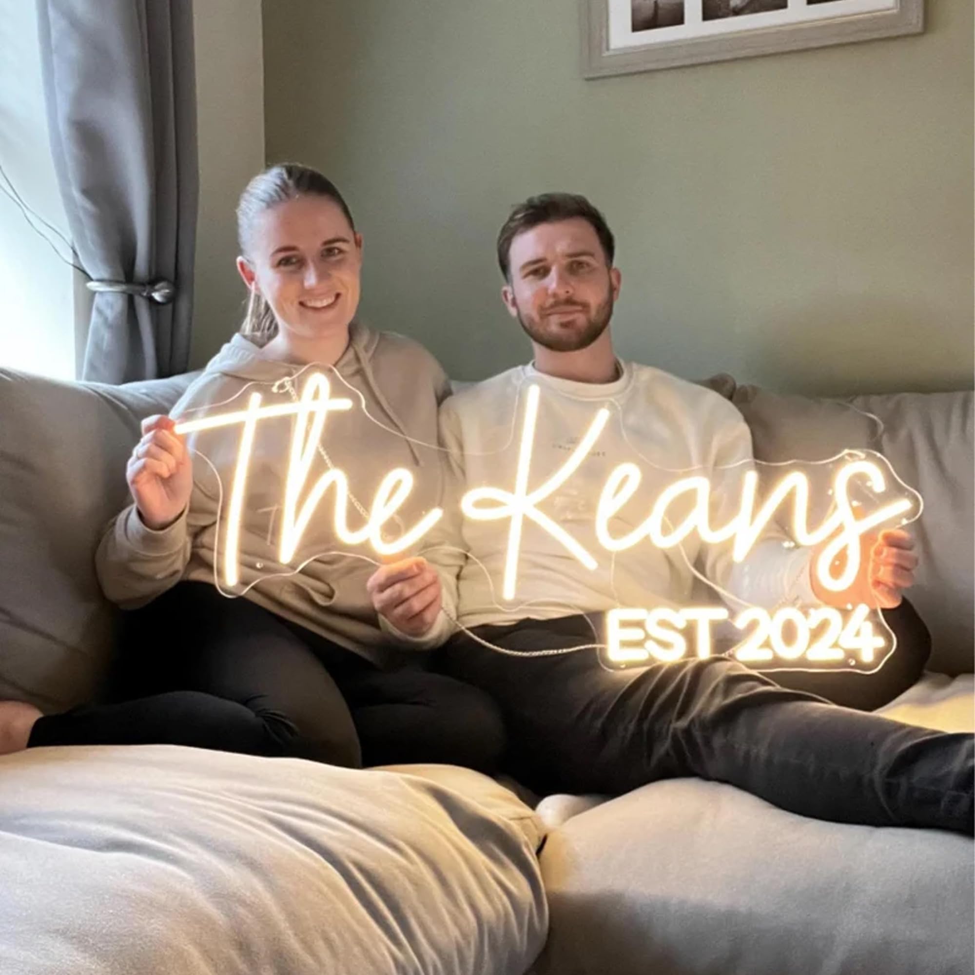 Custom Neon Signs, Personalised Dimmable LED Name Neon Lights Sign Customizable for Wall Decor Bedroom Wedding Party Birthday Bar Logo Neon Sign