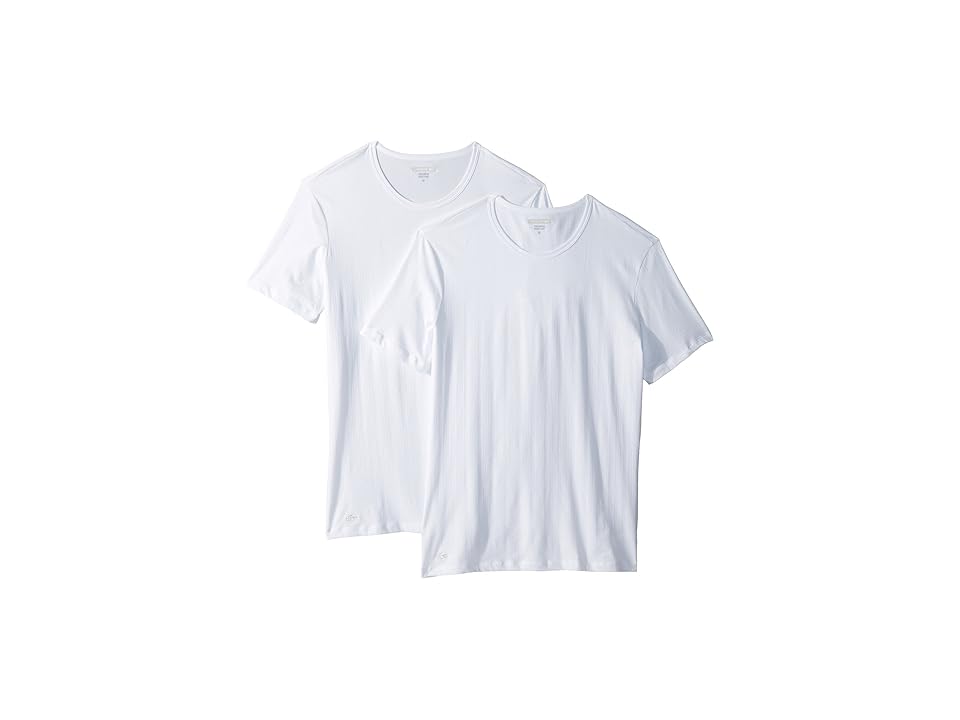 

Lacoste 2-Pack Super Fine Crew Neck (White) Men's Underwear