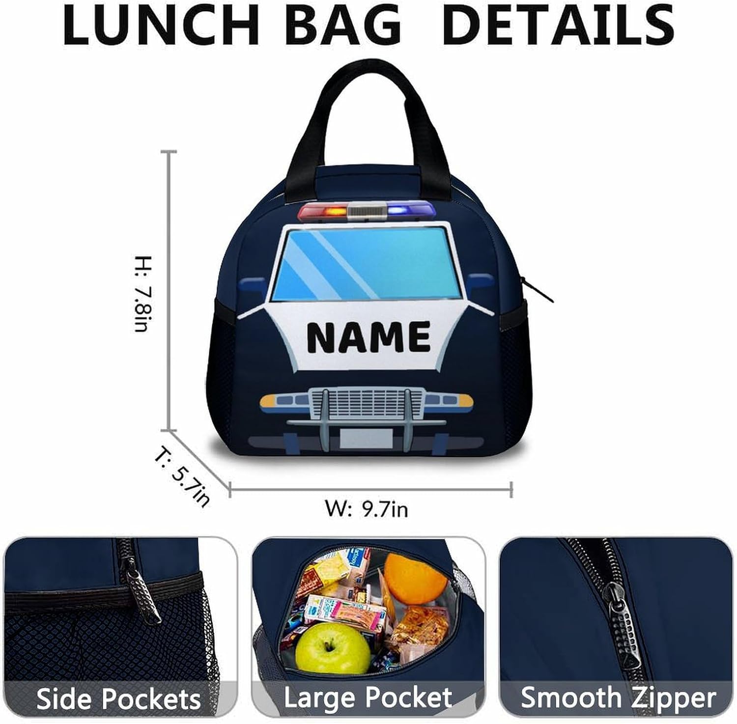 Kids Backpack Set for Boys, Car School Bookbag and Pencil Case Bundle for Kindergarten Preschool Primary, Custom School Backpacks with Lunch Box and Pencil Case for Kids Students