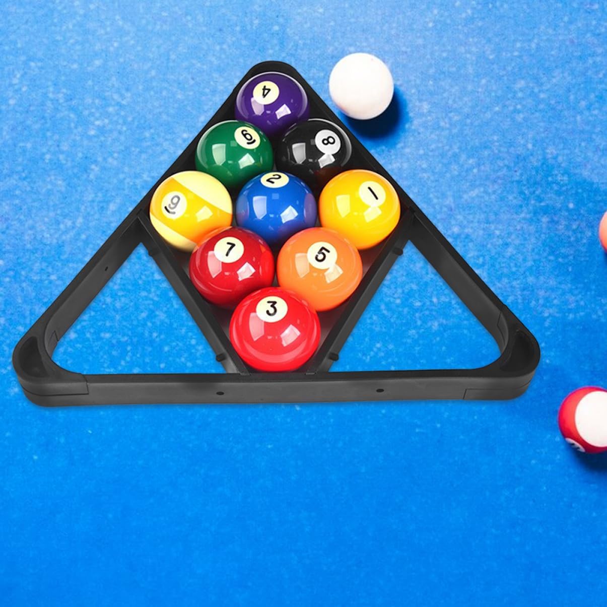 YARNOW Pool Ball Rack for Table Billiards Accessory Plastic Triangle Billiard Rack Table Pool Ball Holder Organizer