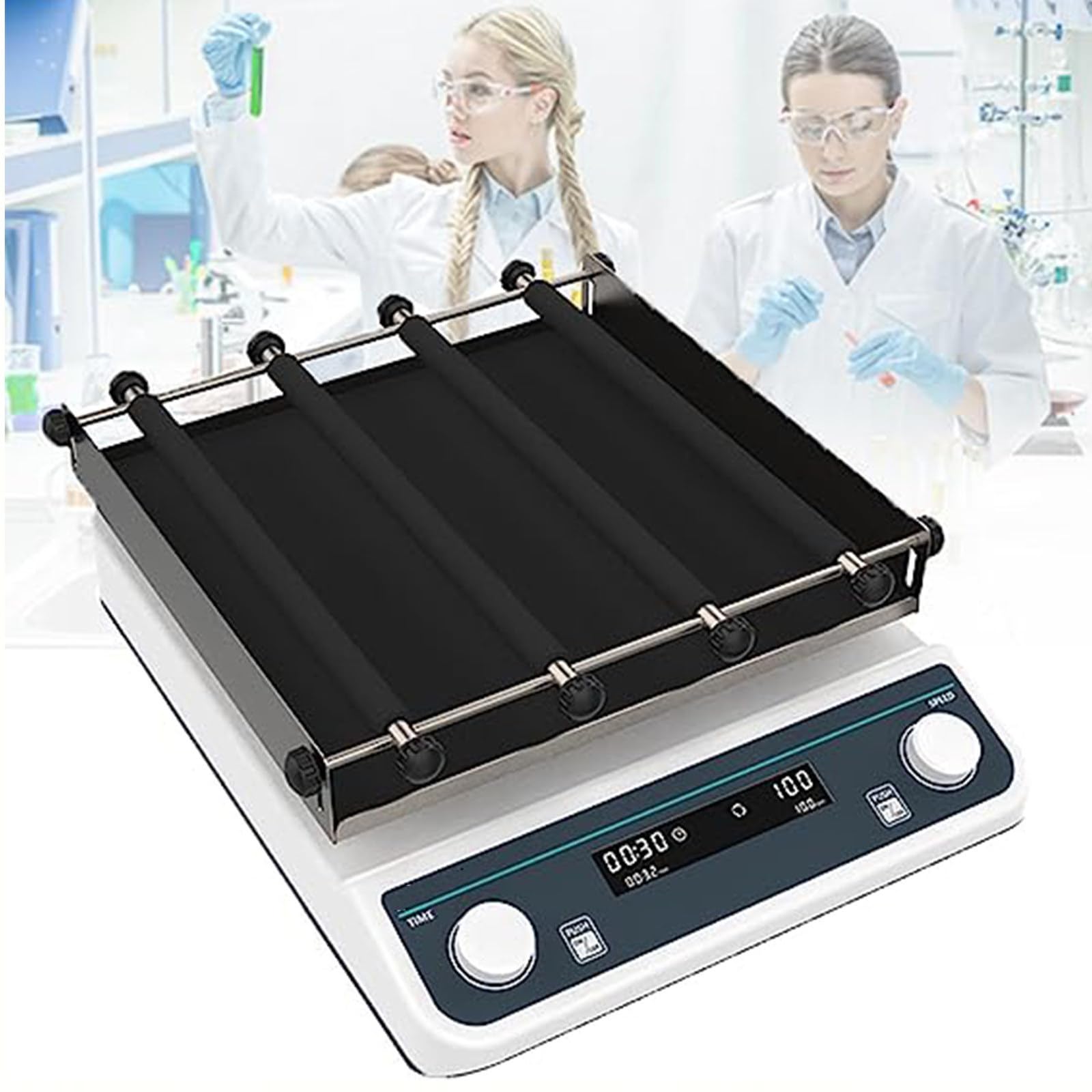 PASPRT Lab Digital Orbital Shaker,Compact Orbital Digital Shaker,Adjustable Speed 40-200rpm,Orbital Rotator Shaker With Continuous Mode (20Pro)