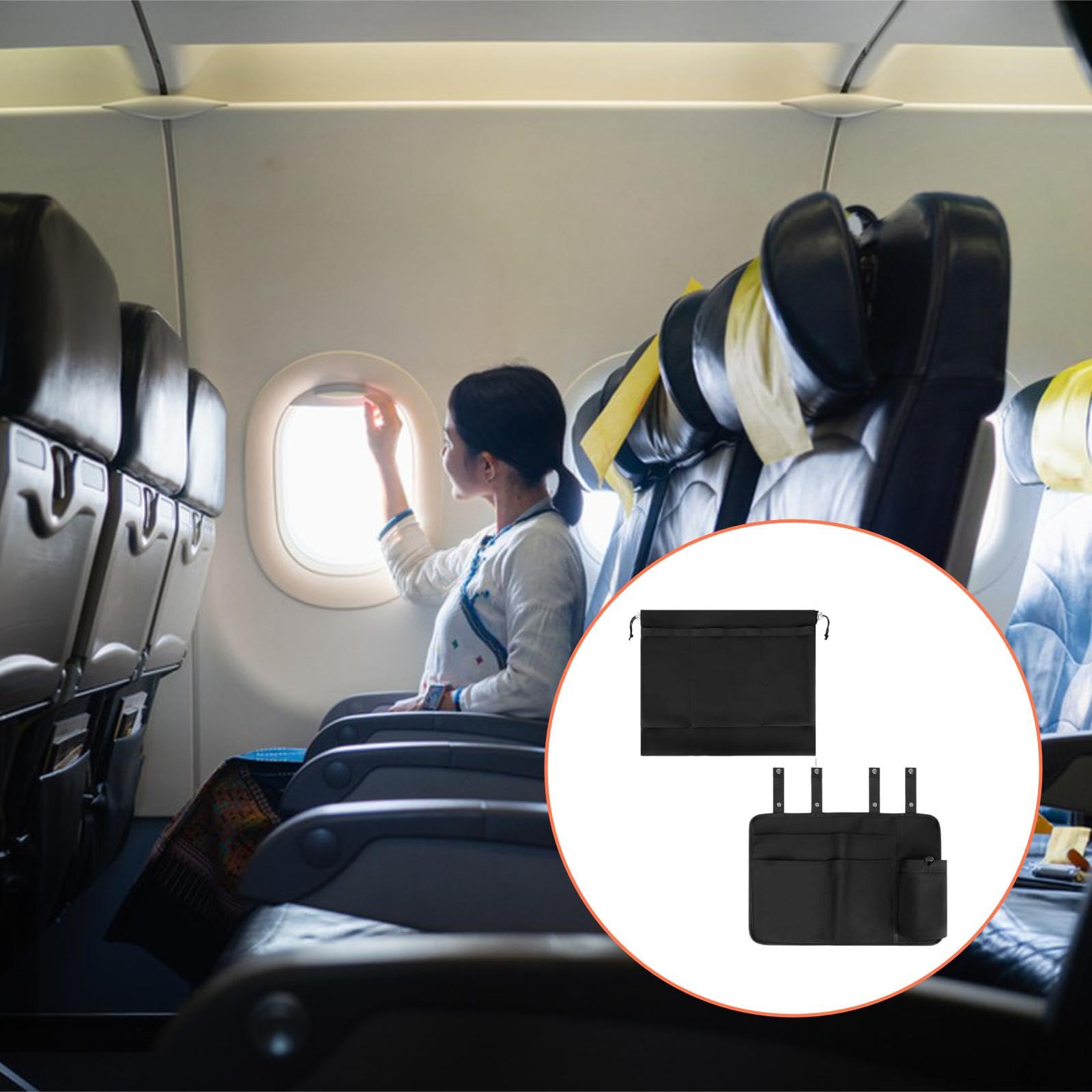 Organizer Tasche für Die Flugzeugsitzlehne – Unverzichtbar auf Flugreisen für Die Wasserflasche
