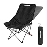 Seastar Padded Camping Chair&comma; Oversized 2-Position Adjustable Folding Chair&comma; Portable Camp Chair with Side Pocket & Carry Bag