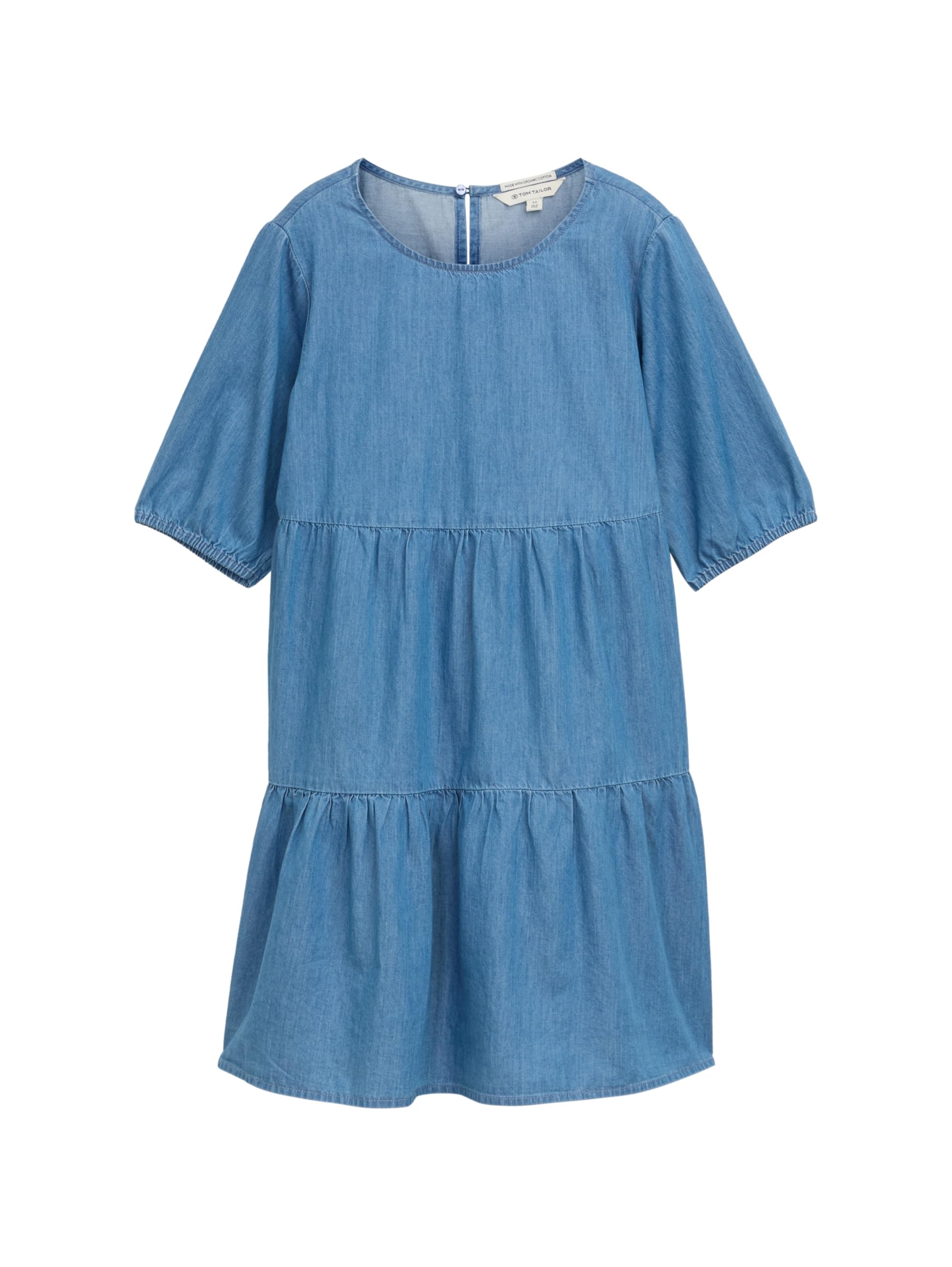 TOM TAILOR Kinder RIPP T-Shirt mit Muster, Minty Green Base Design, 140