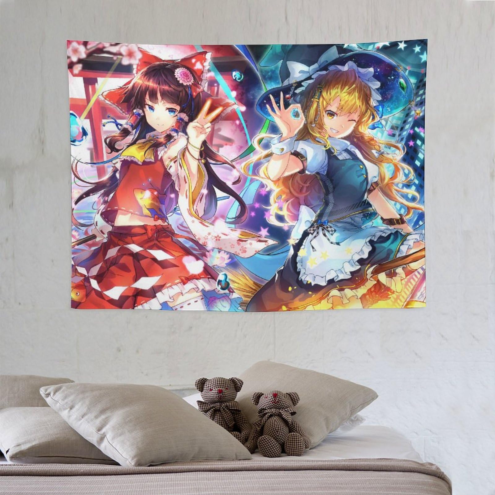 Amazon.co.jp: タペストリー 東方シリーズ 博麗霊夢 霧雨魔理沙