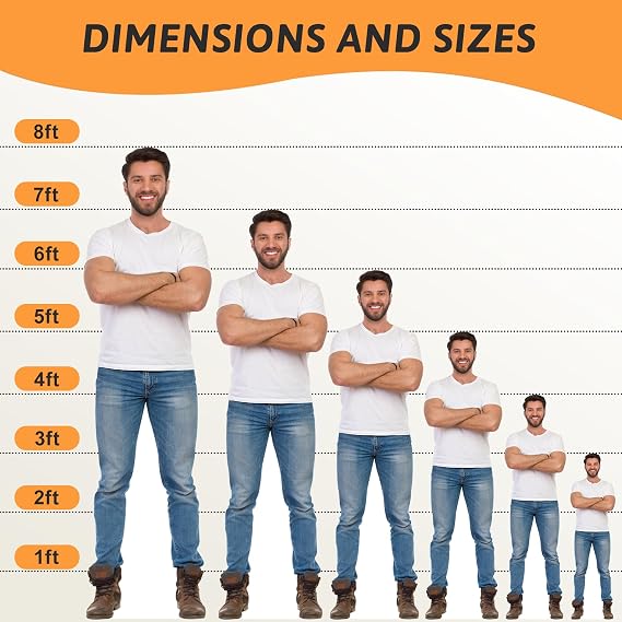 مخصص الحياة الحجم قطع الورق المقوى، شخصية فائقة واضحة الوقوف، 1-8 ft أحجام متعددة للاختيار، مثالية لحفلات الزفاف، أعياد الميلاد، التخرج، الأطراف