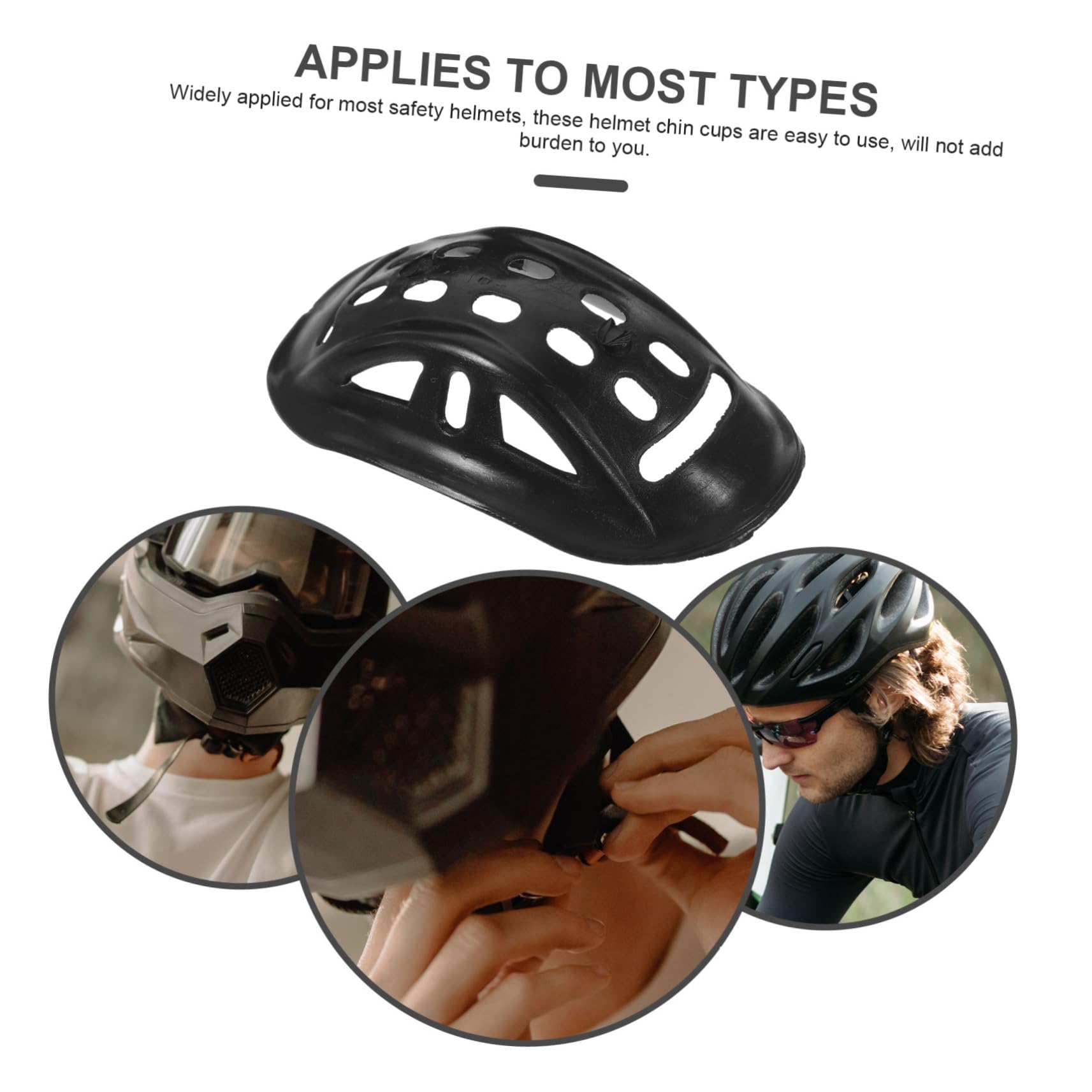 Hohopeti 10pcs Chin Pads for Hard Hats Safety Helmet Chin Protectors Ergonomic Design for Comfort Breathability Material Compatible Helmets