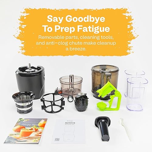 Miniatura 6 de Kuvings AUTO10 Exprimidor de prensa en frío blanco  Exprimidor de masticación manos libres con motor de 240 W  Máquina eléctrica silenciosa con