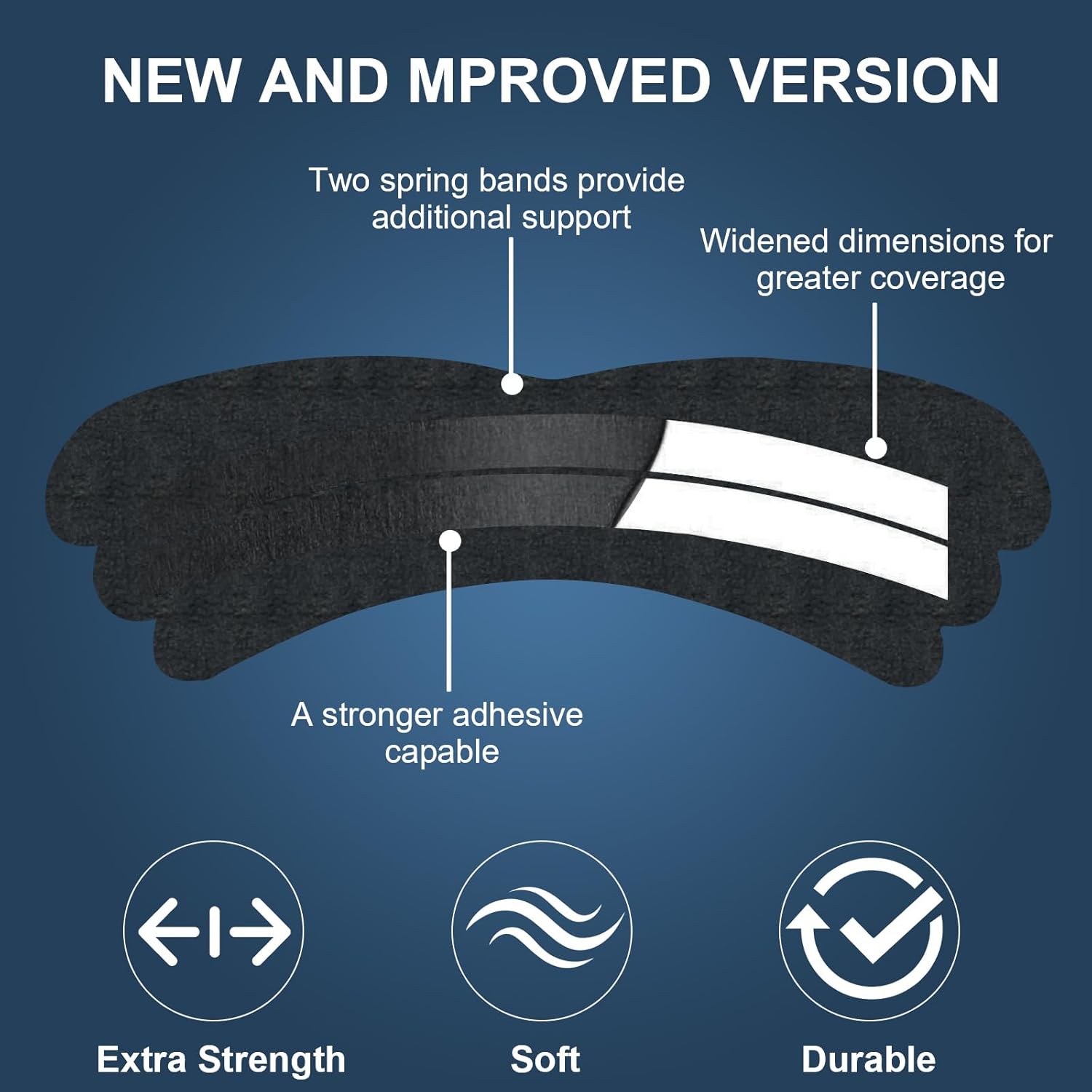 Nasal Strips for Snoring - Extra Strength Nose Strips for Breathing - Nose Tape for Sport, Work and Sleep - Anti Snoring Strips Help Stop Snoring (Black-100 PCS) - Image 3