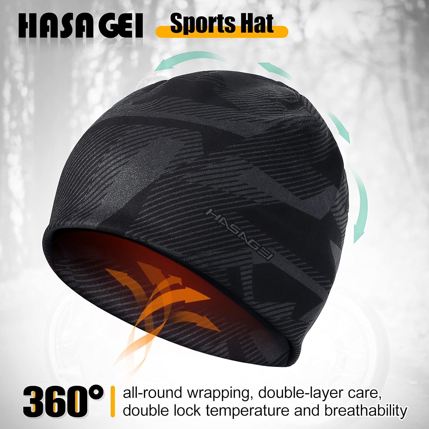 Beanies Skull Caps for Men, Women Warm Helmet Liner Cycling Cap Soft Lightweight Beanie Hat Antistatic Running Beanie - Image 3