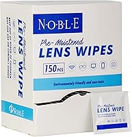 Vista 7 de Noble toallitas prehumedecidas para lentes envueltas individualmente, toallitas de limpieza de lentes y pantallas, ideales para lentes, teléfonos