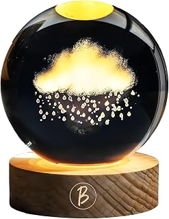 BTfash Sky Ball Night Lamp with Wooden Stand for Gift for Girls, Birthday Gift, Home Decor, and Cloud Lamp (Sky) Price In India