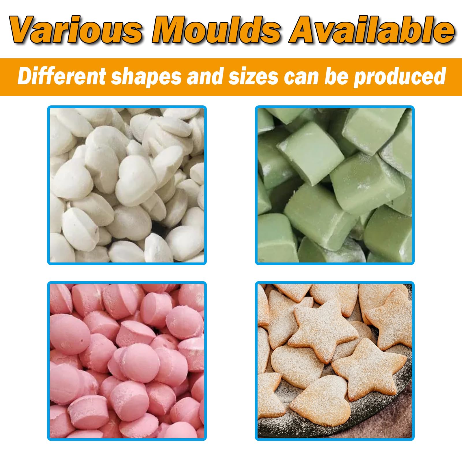 TXMACHINE 6 molds Dough Divider Rounder Commercial Dough Equal Divider Cutter Cutting Machine automatic Pizza Dough cutters for Bakery restaurant shop store hotel (110V/60HZ, 2.82-10.58OZ/80-300g)