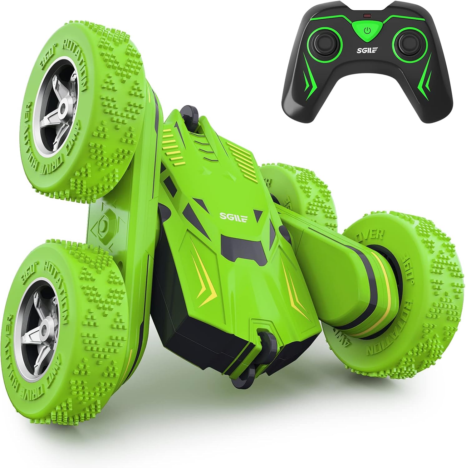 Buy SGILE RC Stunt Car Toy Gift 4WD Remote Control Car With 2 Sided