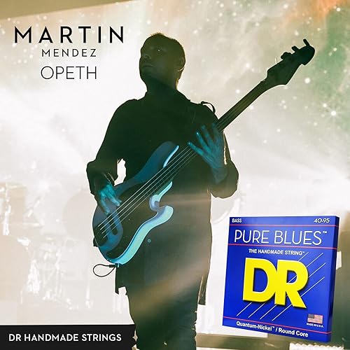 Miniatura 7 de DR Strings PURE BLUES - Cuerdas para bajo (PB-45), color plateado