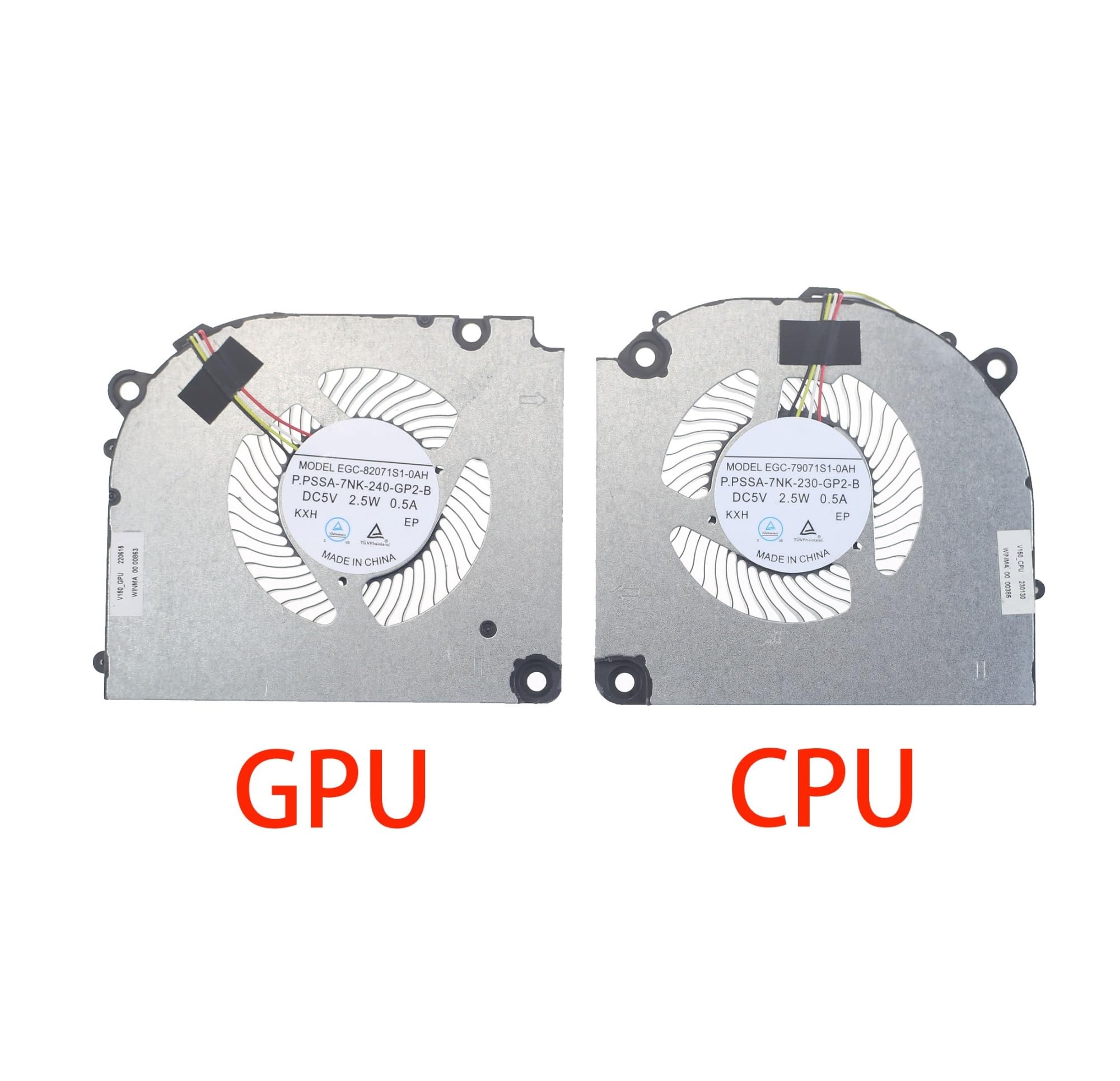 tianwandong Wentylator chłodzący procesora i karty graficznej laptopa NA800805HHT4B10001 NB800805HHT4B10001 DC5V 1,0A 4-pinowy(GPU Fan)