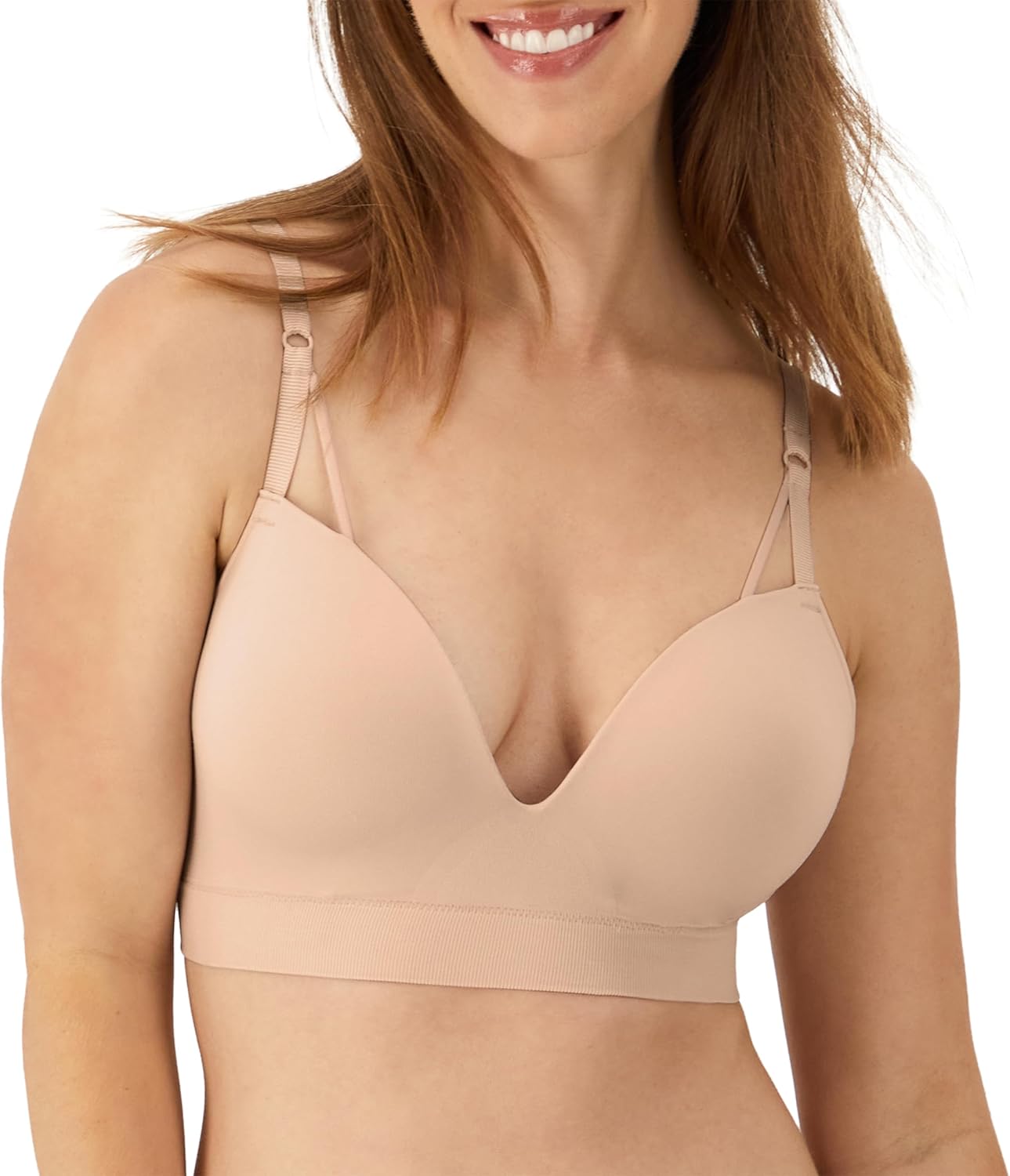 Maidenform Women's M, Seamless Foam, Wireless Bra with Sweetheart Neckline