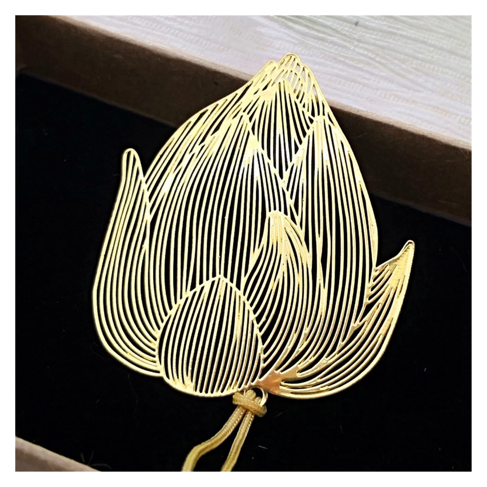 Signets Signet de Style Chinois Bookmark Lotus Lotus Leaf Bookmark Papeterie Creative Papeterie Fine Cadeaux de Vacances Art Accessoires Signets pour Livre (Color : E5)